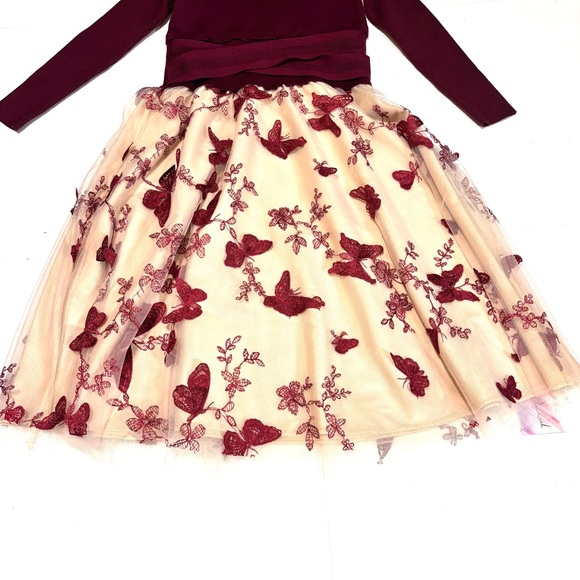 Chicwish Cream and Red Floral A-Line Dress - Picture 7 of 16